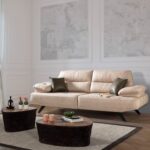 Eymense Arog Üçlü Krem Kanepe - Görsel 3