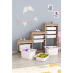 Pratico Swiss Beyaz Sepetli Sonomo Gövdeli Çok Amaçlı Dolap