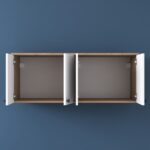 Rani BA120 Gardırop Üst Modülü Çok Amaçlı Dolap Sepet Ceviz - Beyaz - Görsel 3