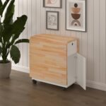 Asra Trend Masif Ahşap Tablalı Katlanır Masa - Çalışma Yemek Mutfak Masası Asra Trend Km-22 Çam - Görsel 2