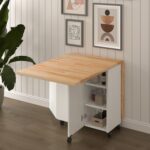 Asra Trend Masif Ahşap Tablalı Katlanır Masa - Çalışma Yemek Mutfak Masası Asra Trend Km-22 Çam - Görsel 3