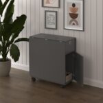 Asra Trend %100 MDFLAM Katlanır Mutfak Yemek Çalışma Masası Asra Trend KM-28 ANTRASİT - Görsel 3