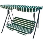 Vip Home Concept Salıncak Minder Seti Tenteli Salıncak Minder Seti 2 Kişilik Süngerli Yeşil Beyaz - Görsel 2