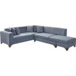 Eymense West Köşe Koltuk Takımı Gri Keten - Görsel 2