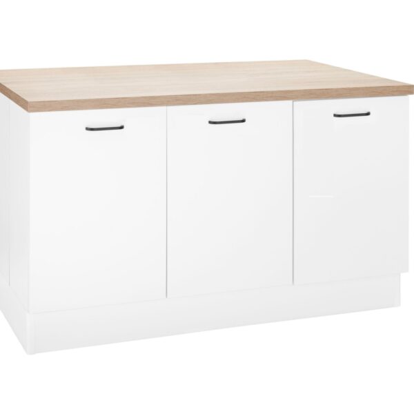 T Designo Devin Mutfak  Alt Modül 140 cm Beyaz - Tezgah Dahil