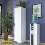 Rani JE104 Çok Amaçlı Dolap Tekerlekli Tek Kapaklı Kiler Erzak Mutfak Dolabı Beyaz - Görsel 3