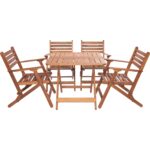 Modermo Ahşap Katlanır Masa (109) + 4 Adet Ahşap Katlanır Koltuk (104) - Görsel 2