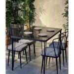 Bambeds Mobilya Mermer Güneş Masa Sandalye Takımı - Görsel 2