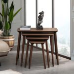 Vovvahome Luci Dörtlü Mdf Ahşap Zigon Sehpa - Görsel 4