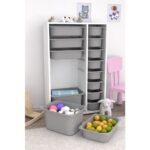 Pratico Çok Amaçlı Oyuncak Dolabı Gri 2D4K8U