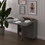 Asra Trend %100 MDFLAM Katlanır Mutfak Masası Asra Trend KM-29 - Görsel 2