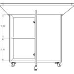 Asra Trend %100 MDFLAM Katlanır Mutfak Masası Asra Trend KM-29 - Görsel 6
