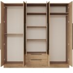 Robin Home Asos 6 Kapaklı 2 Çekmeceli Gardırop 207CM Sepet - Görsel 3