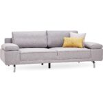 Enza Home Petra 2'Li Koltuk, Kadife Dokulu - Koyu Gri - Görsel 2