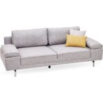 Enza Home Petra 2'Li Koltuk, Kadife Dokulu - Koyu Gri - Görsel 4