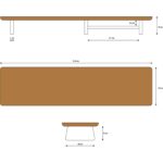 Fagus Wood Monitör Yükseltici, Monitör Standı, Ahşap Ekran Yükseltici (Meşe) - Görsel 2