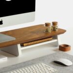 Fagus Wood Monitör Yükseltici, Monitör Standı, Ahşap Ekran Yükseltici (Meşe) - Görsel 5