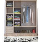 Aeka AE-4001 Zambak Sürgülü Dolap Çok Raflı Çekmeceli Askılı Sonomo Beyaz Kapaklı Gardırop - Görsel 2