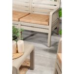 ModaLife Lara 3+1+1+S Bahçe Takımı  Balkon - Bahçe - Teras  Mobilyası / Cappucino - Görsel 3