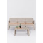 ModaLife Lara 3+1+1+S Bahçe Takımı  Balkon - Bahçe - Teras  Mobilyası / Cappucino - Görsel 5