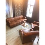 3A Mobilya 3A Hakiki Deri King Edward Italian Sofa 3+1+1