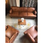 3A Mobilya 3A Hakiki Deri King Edward Italian Sofa 3+1+1 - Görsel 5