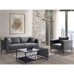 Eymense Prada Koltuk Takımı Koyu Gri 3+1