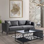 Eymense Prada Koltuk Takımı Koyu Gri 3+1 - Görsel 2