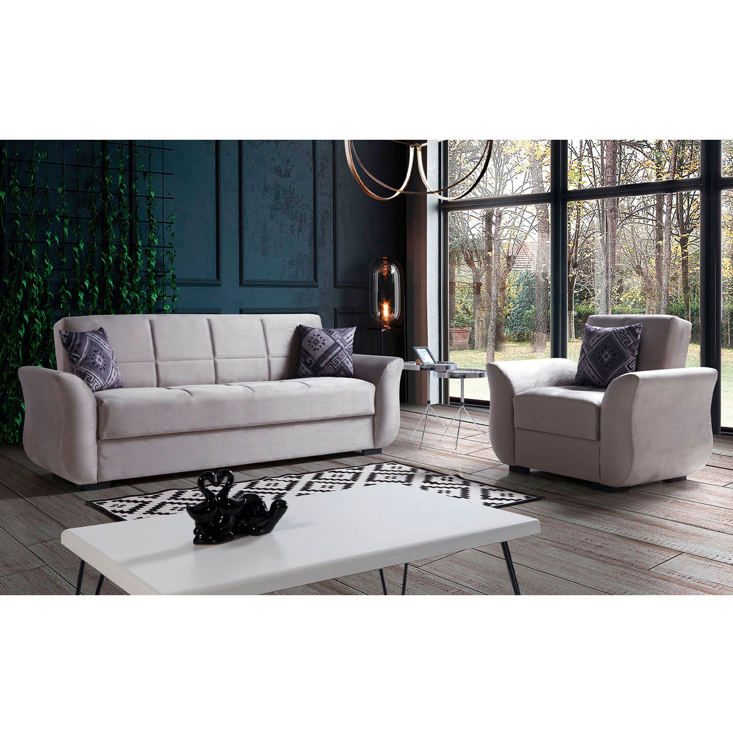 110000517334065.jpg Eymense Ecem Çekyatlı Koltuk Takımı 3+1 - Görsel 1