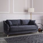 Eymense Almoda Çekyatlı Koltuk Takımı Kiremit Antrasit 3+3+1+1 - Görsel 5