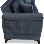 Eymense Lizbon Çekyatlı Mavi Üçlü Kanepe Çekyat - Görsel 3