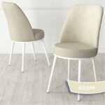 Canisa Nix Serisi Açılabilir 70X114 Beyaz Mutfak Masası Takımı ve 4 Sandalye - Görsel 3