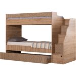 Setay Ranza, Rustik Yavrulu Ranza, Hazeran Desen Kaplama, 3 Kapılı Dolap, Çalışma Masası - Görsel 2