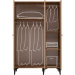 Setay Ranza, Rustik Yavrulu Ranza, Hazeran Desen Kaplama, 3 Kapılı Dolap, Çalışma Masası - Görsel 4