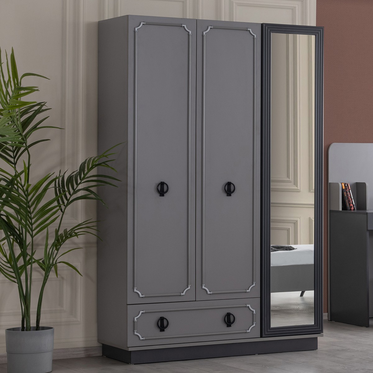 110000541955627.jpg Setay Gardırop, Stil 3 Kapaklı Dolap - Görsel 1