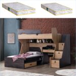 Setay Ranza, Doğa Ranza Karyola Çalışma Masası + 2 Adet Comfort Yatak