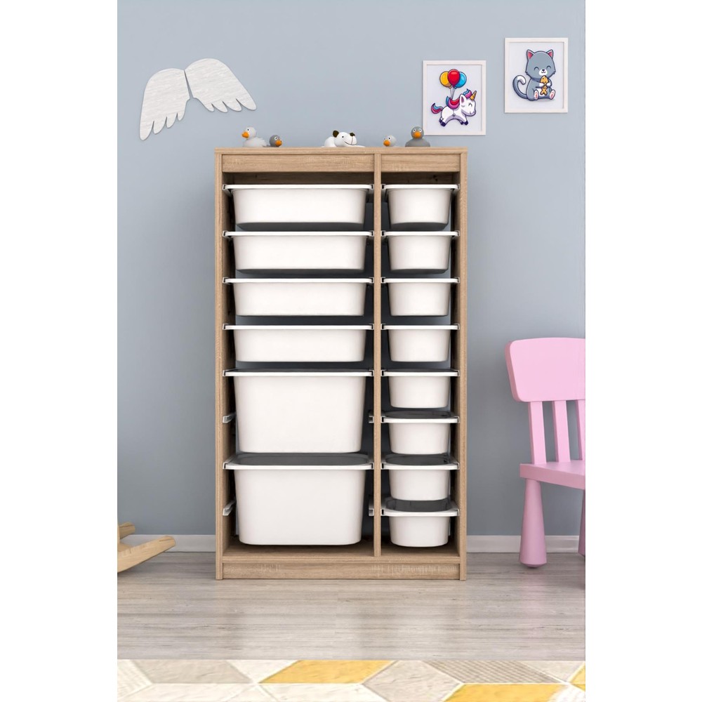 110000543609145.jpg Pratico Montana x s 14 Sepetli Dolap Çok Amaçlı Dolap 2d4k8u - Görsel 1