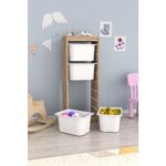 Pratico Montana 4 Derin Sepetli Dolap Çok Amaçlı Dolap Oyuncak Dolabı - Görsel 3