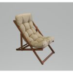 Pratico Ahşap Kademeli Rahat Dolgu Minderli Şezlong Takımı 3'lü Ahşap Şezlong Seti - Görsel 2