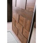 Avm 24 Cenevre Gardırop-Ceviz-207x60x215cm-Sürgülü Aynalı Kapak-Ücretsiz Nakliye Ve Montaj - Görsel 3