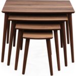 Dest Mobilya 4'lü Rüya MDF Zigon Sehpa Ceviz - Görsel 6