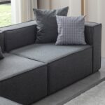 Eymense Soft Kitaplıklı 4 Modül Modüler Köşe Koltuk Takımı Antrasit - Görsel 5