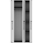 Demonte Dekor Asimo (C) 3 Kapaklı Gardırop Antrasit-Beyaz - Görsel 4