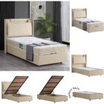 Setay Zagreb Tek Kişilik Mdf Baza - Krem (Başlık-Yatak Hariç)