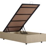 Setay Zagreb Tek Kişilik Mdf Baza - Krem (Başlık-Yatak Hariç) - Görsel 3