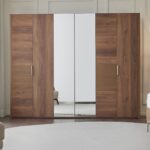 Enza Home Pavia 6 Kapaklı Aynalı Gardırop - Ceviz