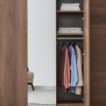 Enza Home Pavia 6 Kapaklı Aynalı Gardırop - Ceviz - Görsel 3