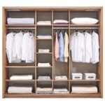 Enza Home Pavia Sürgü Kapaklı Aynalı Gardırop - Ceviz - Görsel 5