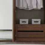 Enza Home Pavia 5 Kapaklı Aynalı Gardırop - Ceviz - Görsel 2