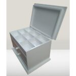 Bengi Ticaret Hobi Adn Dekoratif Makyaj Kutusu 2 Çekmece Ahşap Mdf Beyaz Lake Boya El Yapım - Görsel 2